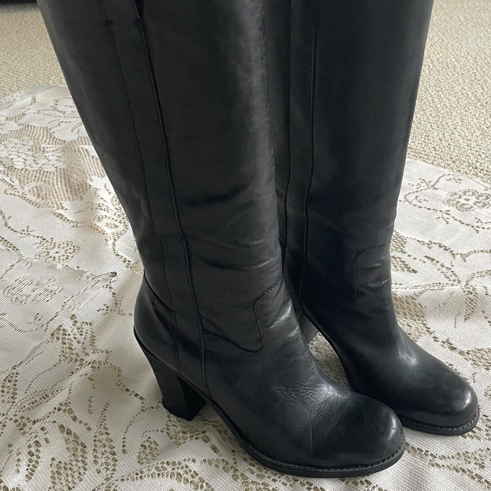 Lucky Brand Black Leather Boots